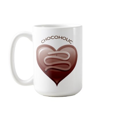 CHOCOHOLIC COFFEE MUGS by dgpaulart