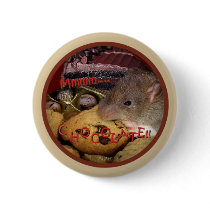 Chocoholic Rattie Button by Mel669 Chocoholic Rattie Button