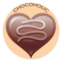 CHOCOHOLIC stickers