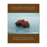 Chocoholics Anonymous meetings Full Color Flyer