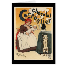 Chocolat Carpentier Greeting Card