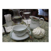Chocolat Chaud Paris Greeting Card