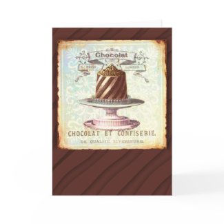 Chocolat et Confiserie Vintage Label card