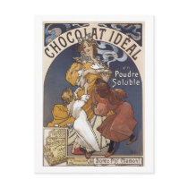Chocolat Ideal Vintage Ad postcards