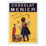 chocolat menier ad greeting card