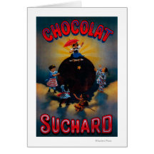 Chocolat Suchard Vintage PosterEurope Card
