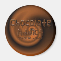 Chocolate Addict Refrigerator Magnets