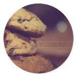 Chocolate Addiction Round Stickers