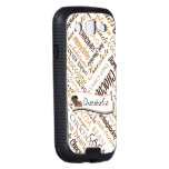 Chocolate, Almonds and Dark Chocolate Text Design skinit case