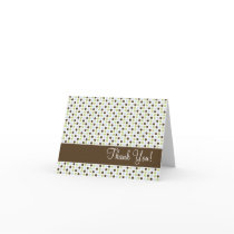 Chocolate and Blue Polka Dot Thank You cards by dlbaby Chocolate and Blue Polka Dot Thank You cards