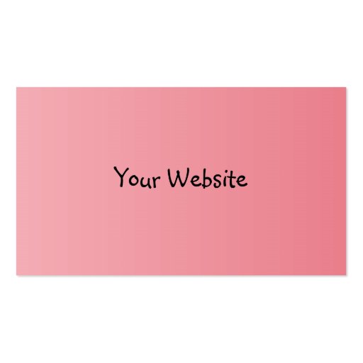 Chocolate and Pink Business Card Template (back side)