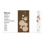 Chocolate and rose business card