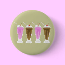 Chocolate and Strawberry Milkshakes buttons