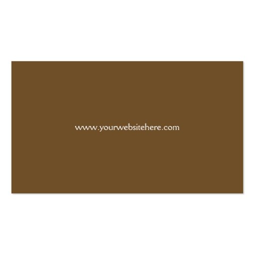 Chocolate and White Damask Business Card (back side)