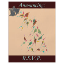 Chocolate apricot Wedding Flyer by WeddingWorks Chocolate apricot Wedding Flyer