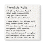 Chocolate Balls Recipe Magnet pink