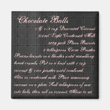 Chocolate Balls Recipe Magnet silk