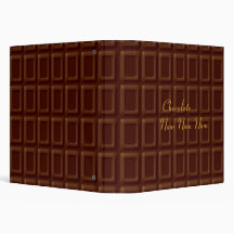 Chocolate Bar Set 3 Ring Binder