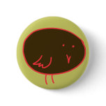 Chocolate Bird on Green buttons
