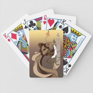 Chocolate Birthday Cake Fish Playing Cards