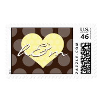 Chocolate & Blue Dots - Personalized
