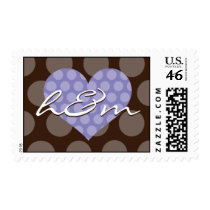 Chocolate & Blue Dots - Personalized