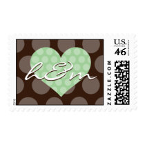 Chocolate & Blue Dots - Personalized