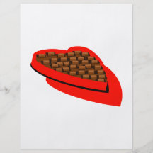 chocolate box heart shaped valentine personalized flyer