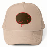 Chocolate Brown And Red Bird hats