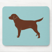 Chocolate Brown Labrador Retriever Mousepads