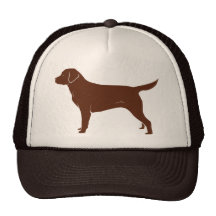 Chocolate Brown Labrador Retriever Trucker Hats