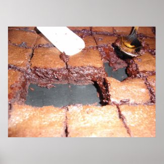 chocolate brownies print