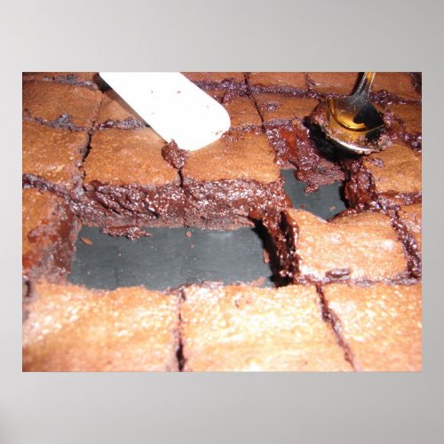 chocolate brownies print