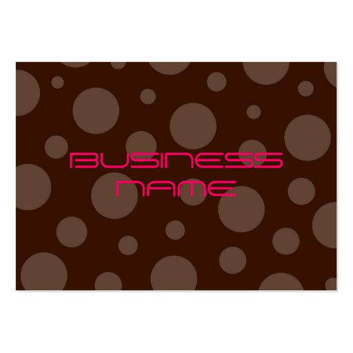 Chocolate bubble gum profile cards business card templates (front side)