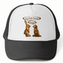 Chocolate bunnies trucker hats