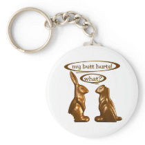 Chocolate bunnies keychain