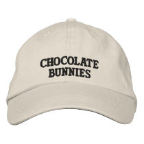 Chocolate Bunnies Logo Hat Embroidered Baseball Caps