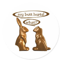 Chocolate bunnies sticker
