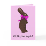 Chocolate Bunny Easter Card