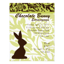 Chocolate Bunny Extravaganza! Personalized Invite