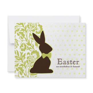 Chocolate Bunny Invitations invitation