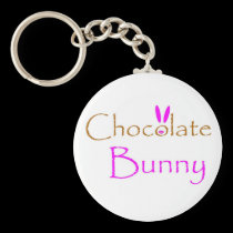 Chocolate Bunny Keychain