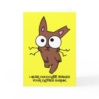 Chocolate Bunny Shrink card