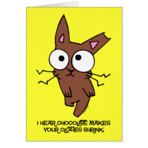 Chocolate Bunny Shrink Card