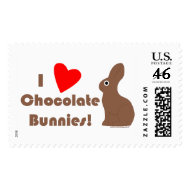 Chocolate Bunny Stamps stamp