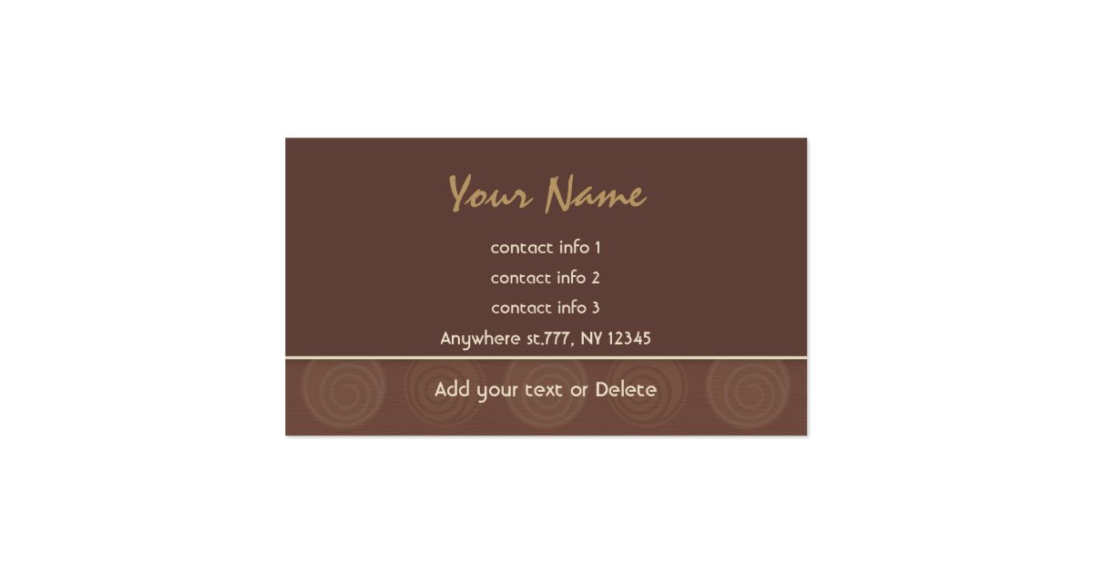 Chocolate Business Card | Zazzle