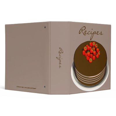 Chocolate Cake and Berries Recipe Binder 2