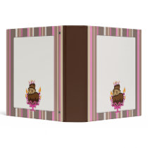 Chocolate Cake and Candles Bakery Binder