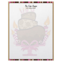 Chocolate Cake and Candles Stationary Letterhead Design