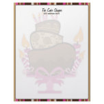 Chocolate Cake and Candles Stationary Letterhead Design